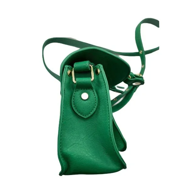 Charming Charlie Green Purse Handbag Shoulder Crossbody Satchel Bag - Picture 8 of 12